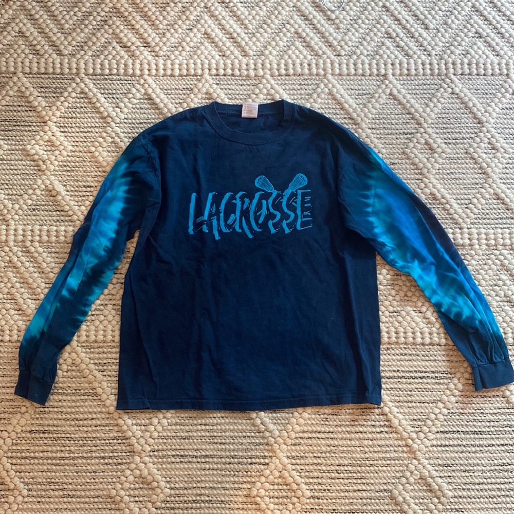 Lacrosse tie dye long sleeve tshirt